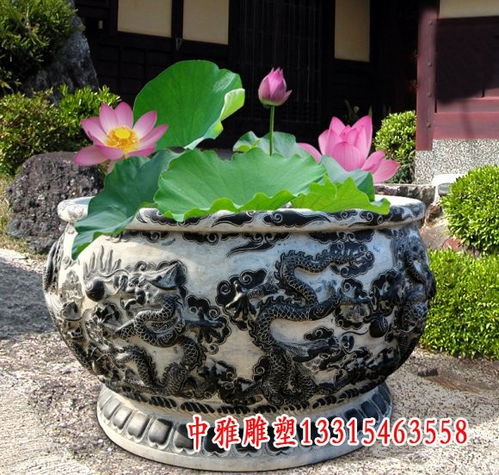 青石花盆雕塑 淮安花崗巖雕塑花盆生產廠家的專業廣告設計解析